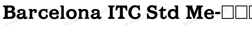 Barcelona ITC Std Me字体转换